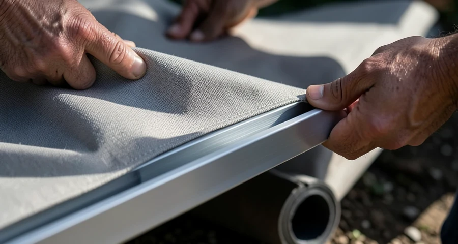 toldo comercial poá: 3. Toldo tipo cortina (retrátil manual ou motorizado)