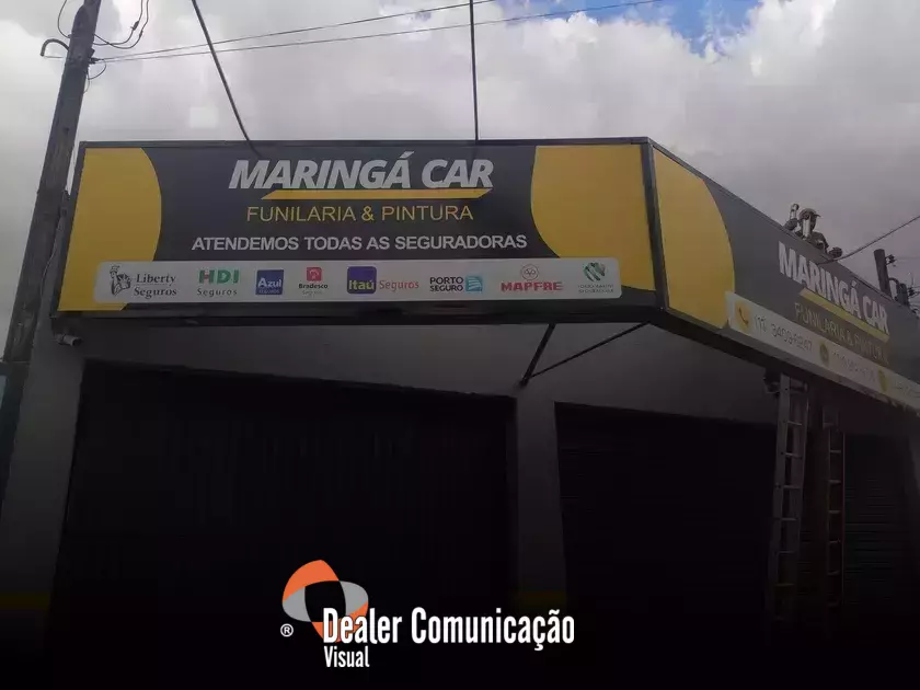 Comunicação visual aplicada em comércio na Invernada, Guarulhos/SP