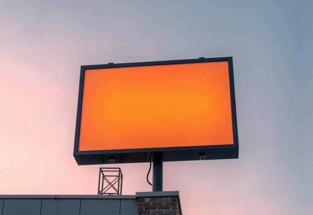 Fachada com letreiro iluminado em ACM